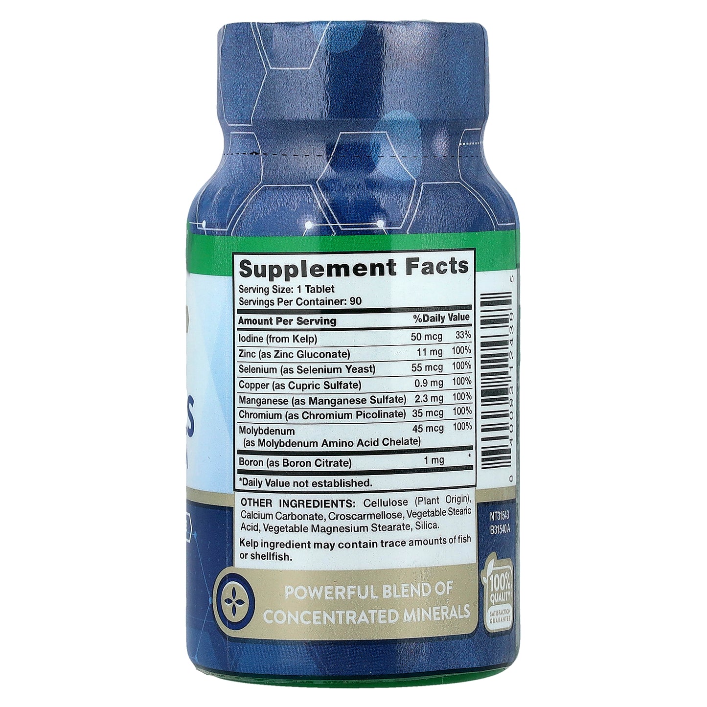 Nature's Truth, Trace Minerals, Full Spectrum, 90 Tablets