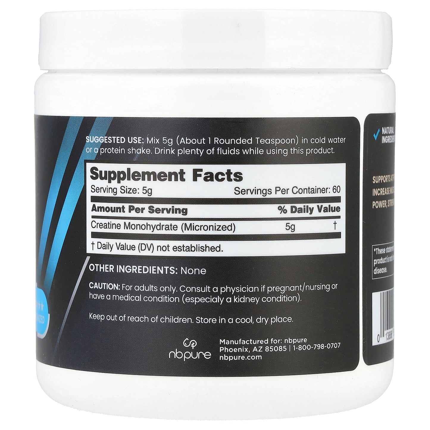 NB Pure, Performance Creatine+, 10.6 oz (300 g)
