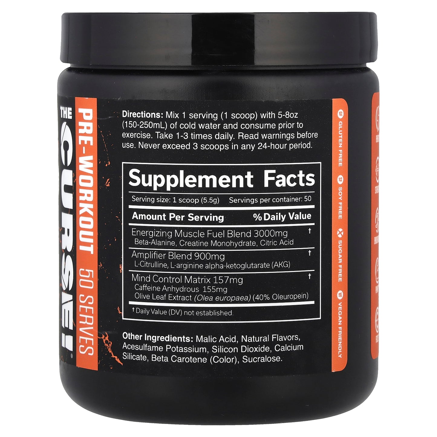 JNX Sports, The Curse!®, Pre-Workout, Peach Mango, 9.7 oz (275 g)