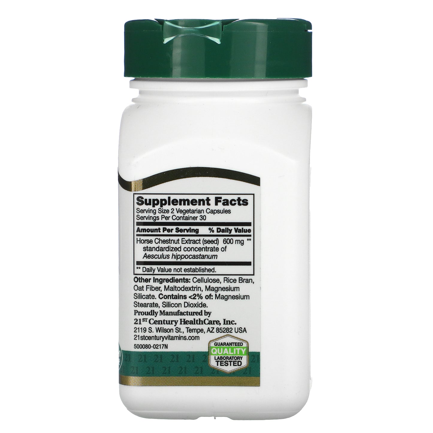 21st Century, Horse Chestnut Extract, Standardized, 60 Vegetarian Capsules (300 mg per Capsules)