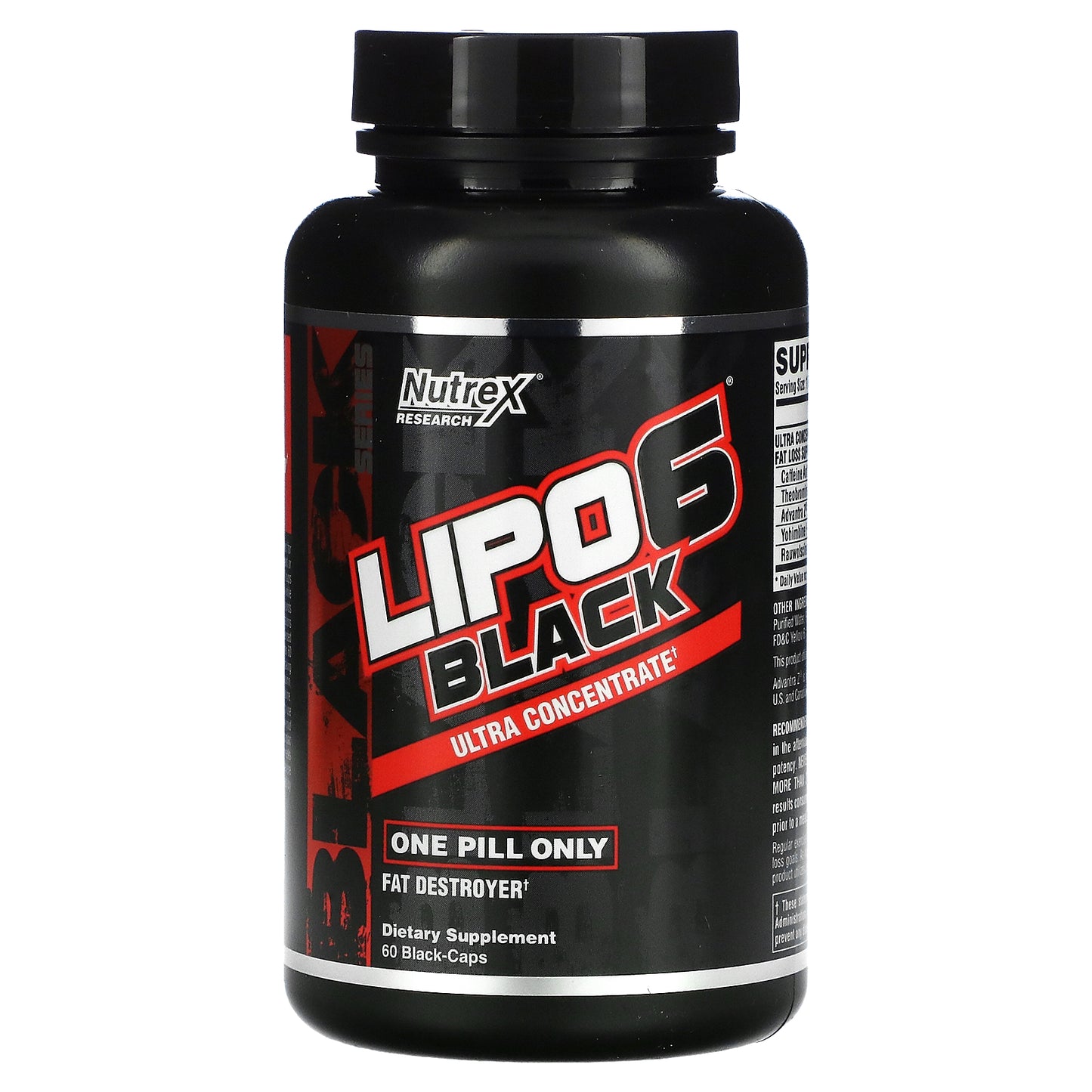 Nutrex Research, LIPO-6 Black, Ultra Concentrate, 60 Liqui-Caps