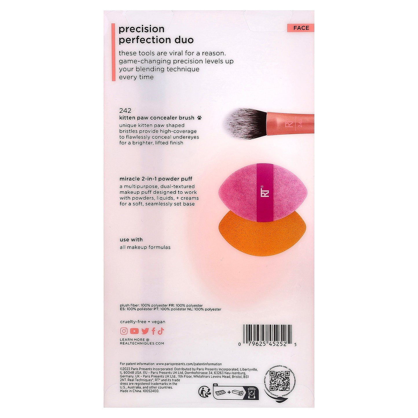 Real Techniques, Precision Perfection Duo, Face, 2 Piece Set