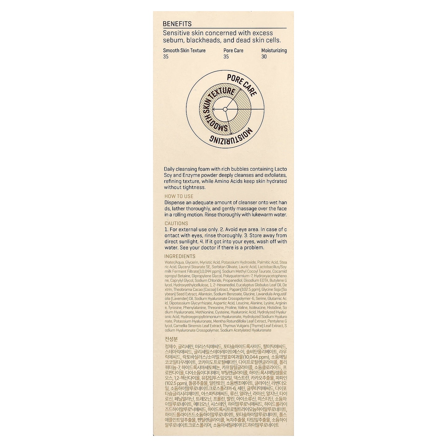 SOME BY MI, Lacto Soy, Enzyme Deep Cleansing Foam, 3.38 fl oz (100 ml)