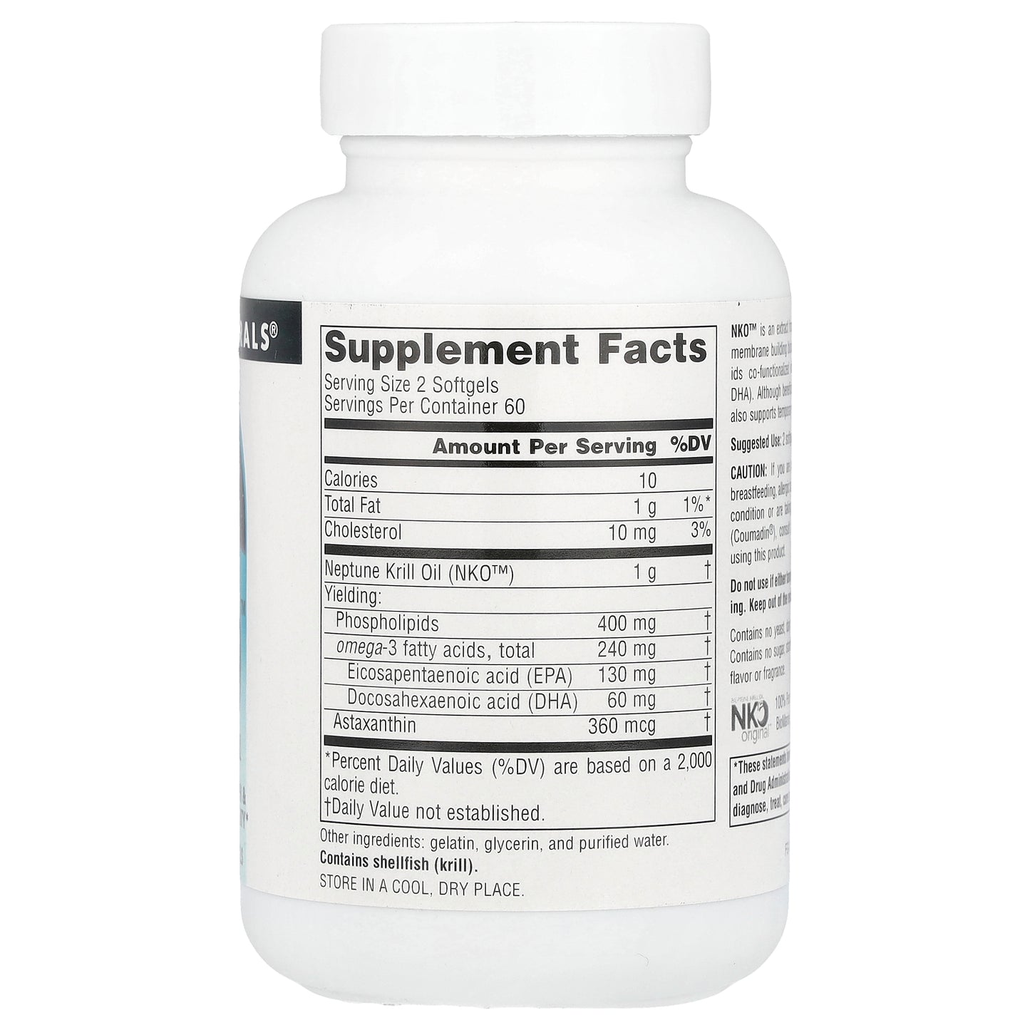 Source Naturals, NKO™, Neptune Krill Oil, 500 mg, 120 Softgels