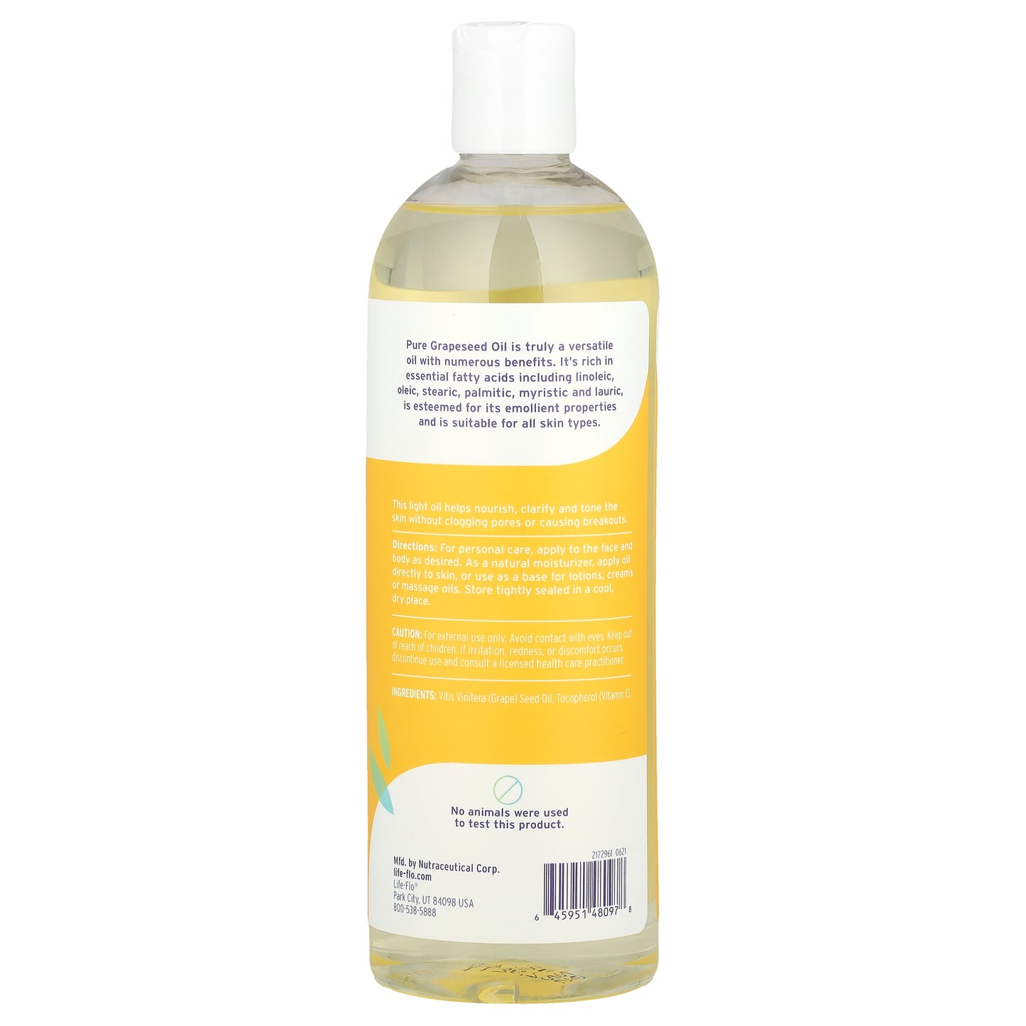 Life-flo, Pure Grapeseed Oil, 16 fl oz (473 ml)