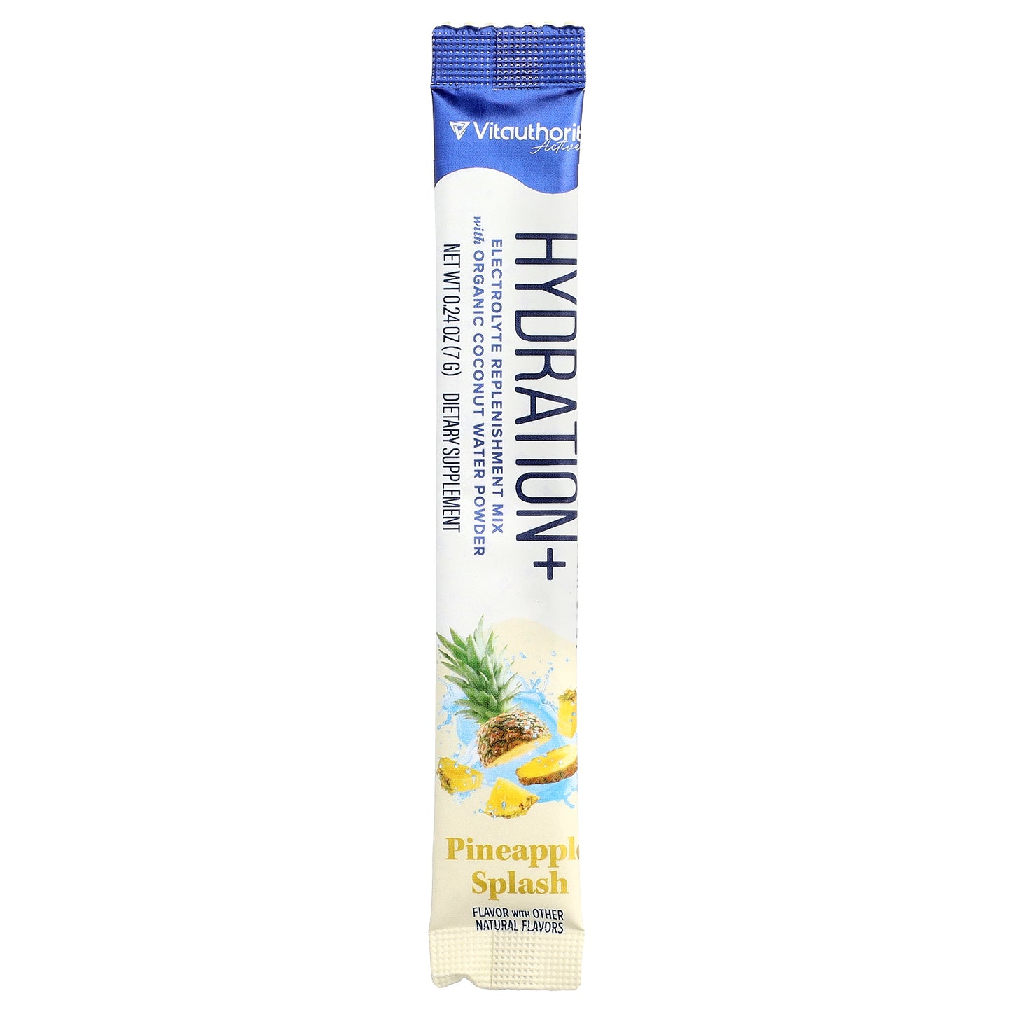 Vitauthority, Active, Hydration+, Pineapple Splash, 18 Sticks, 0.24 oz (7 g) Each