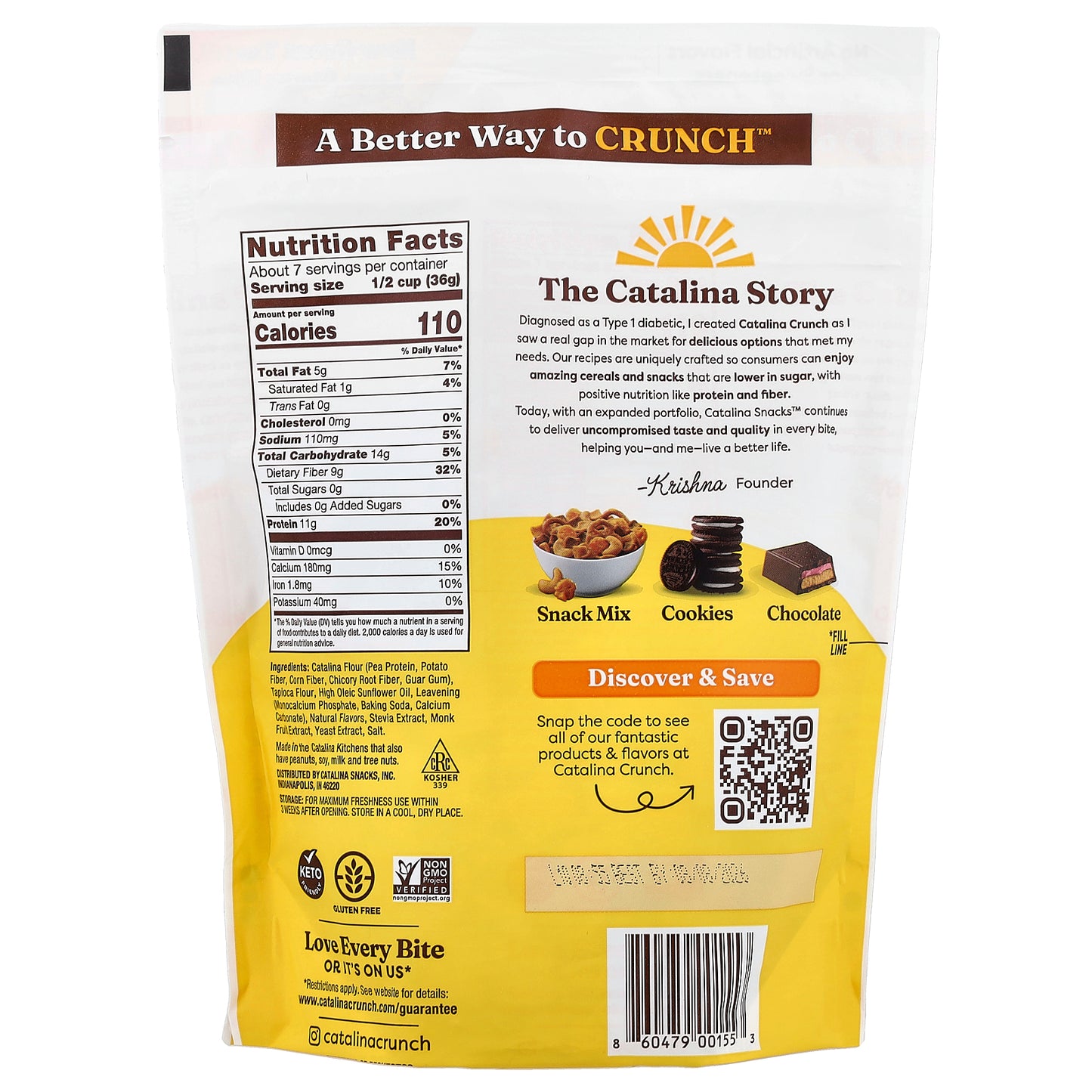 Catalina Crunch, Protein Cereal, Honey Graham, 9 oz (255 g)