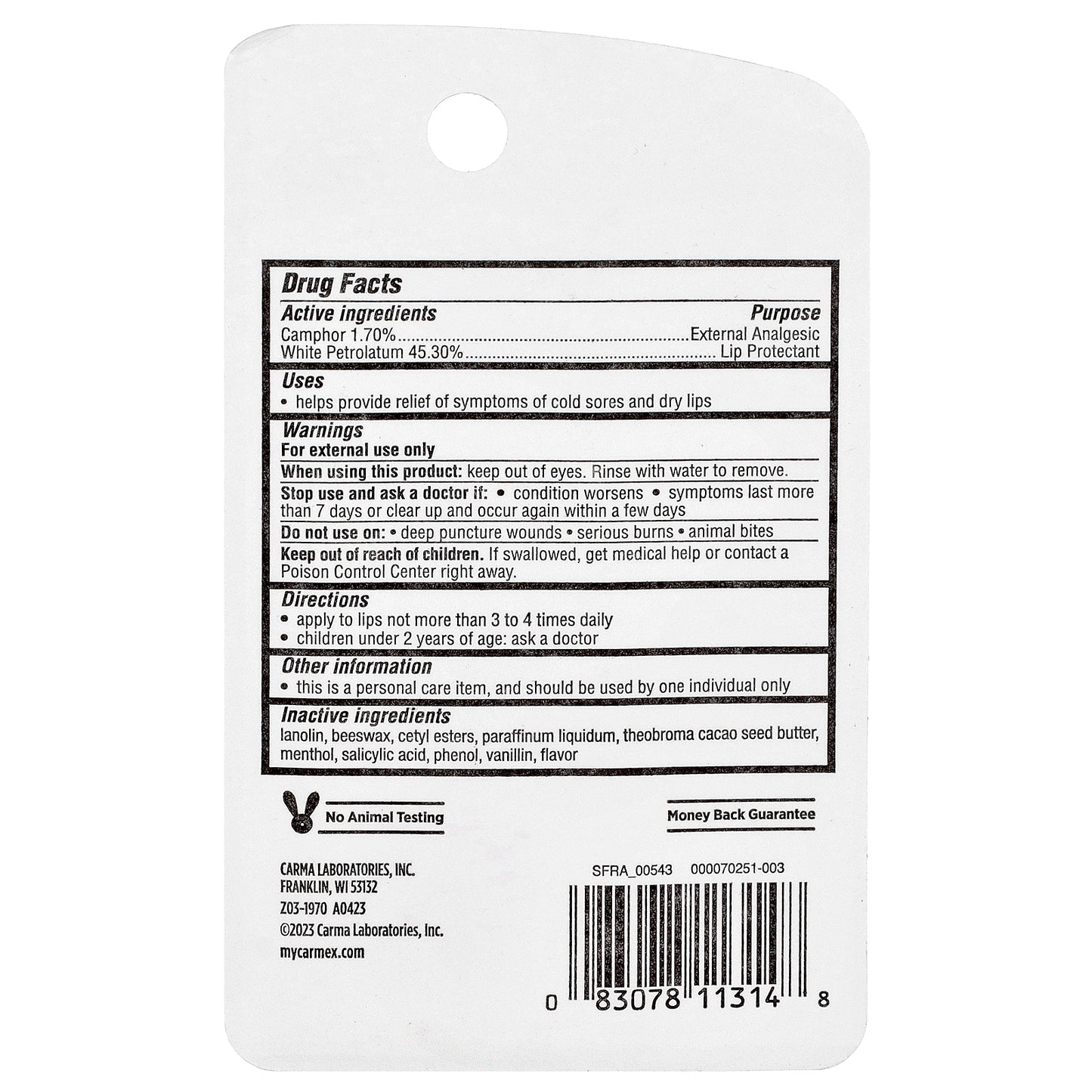 Carmex, Classic Lip Balm, Medicated, 0.35 oz (10 g)