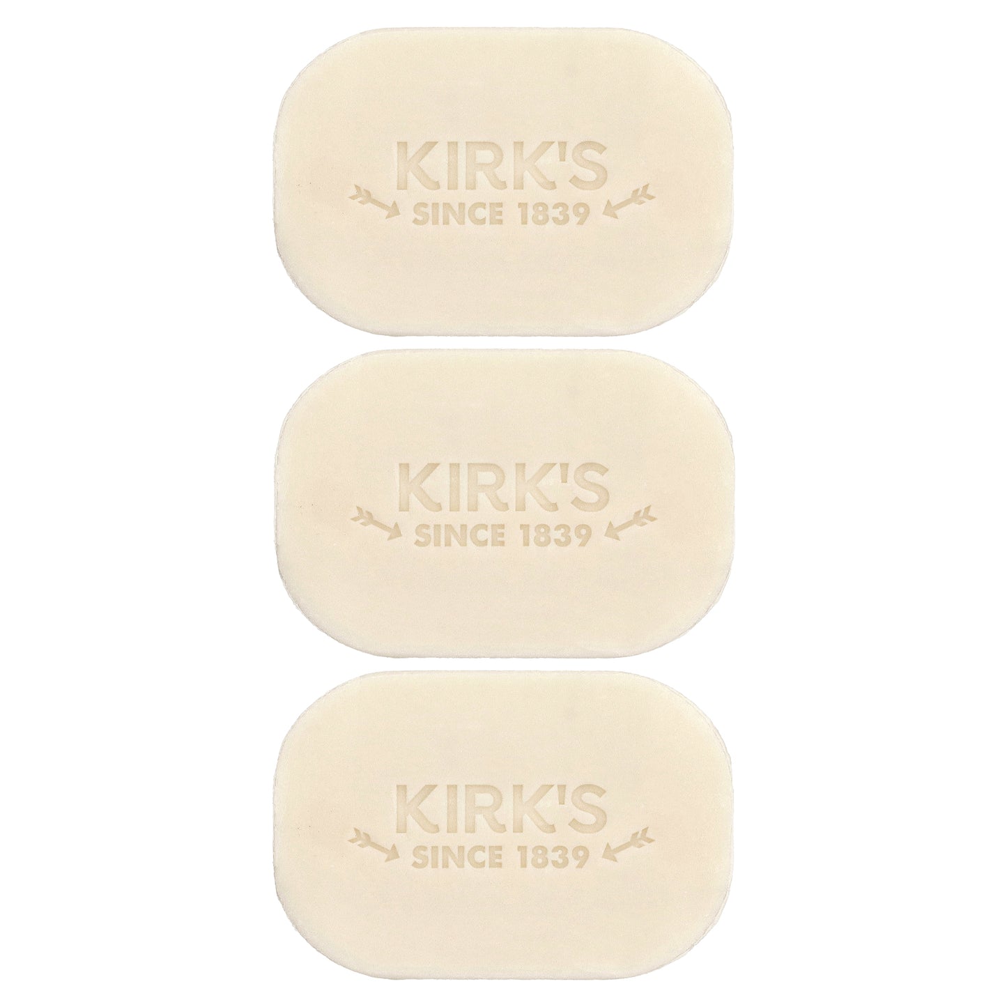 Kirk's, 100% Premium Coconut Oil Castile Bar Soap, Citrus Twist, 3 Bars, 4 oz (113 g) Each