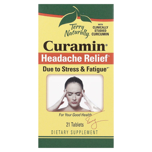 Terry Naturally, Curamin, Headache Relief, 21 Tablets