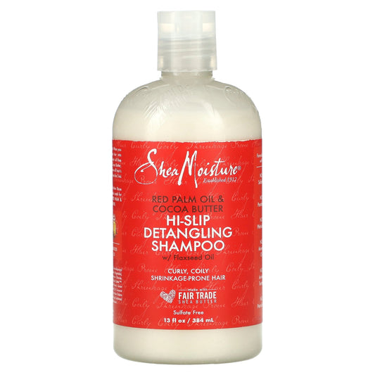 SheaMoisture, Hi-Slip Detangling Shampoo, Curly, Coily Shrinkage-Prone Hair, Red Palm Oil & Cocoa Butter, 13 fl oz (384 ml)