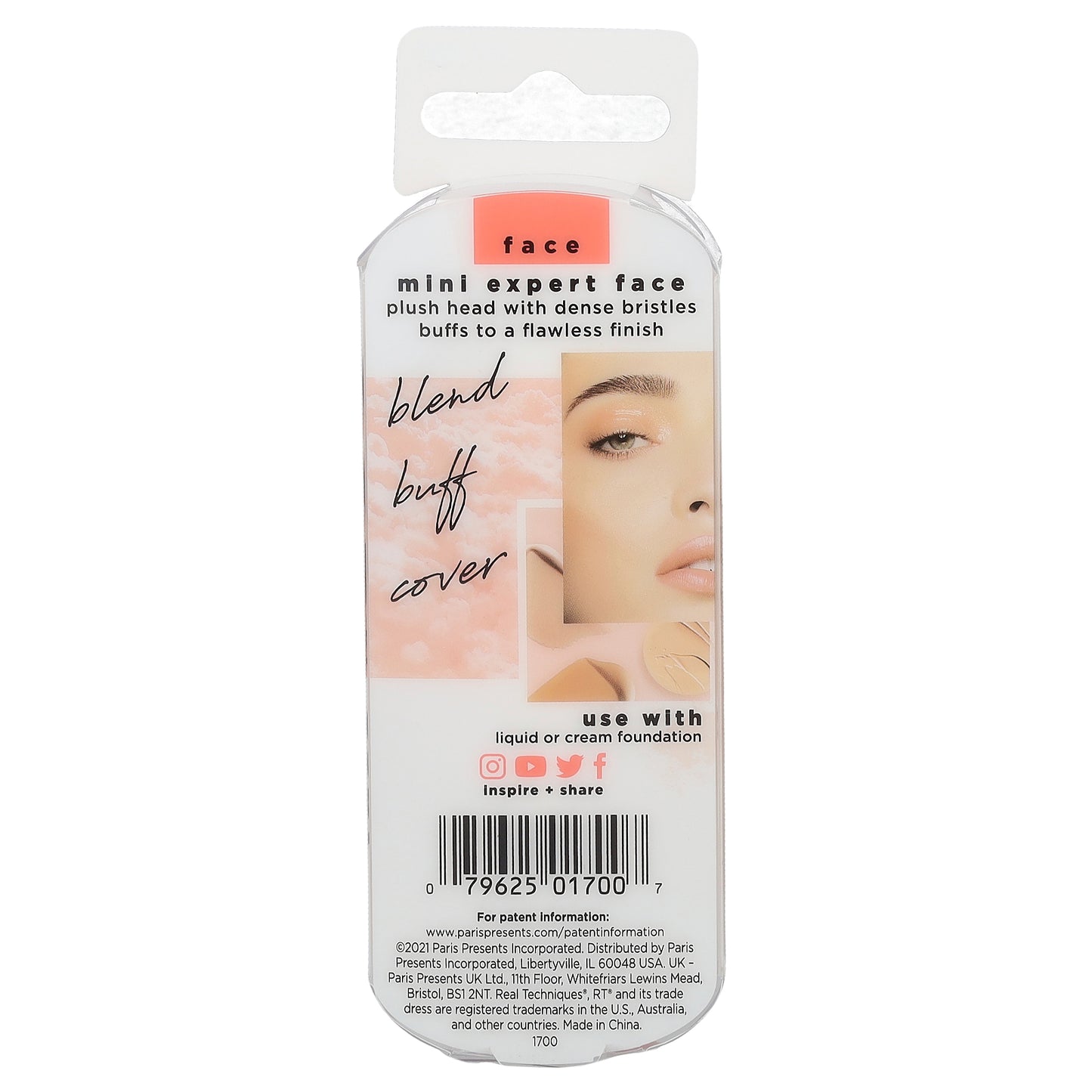Real Techniques, Mini Expert Face Brush, 1 Brush