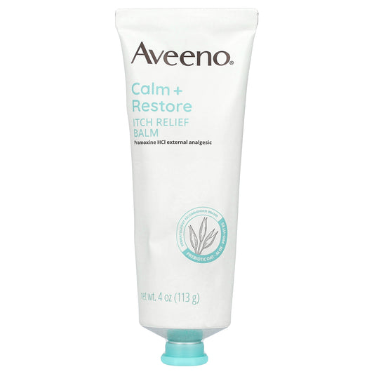 Aveeno, Calm + Restore, Itch Relief Balm, Fragrance Free , 4 oz (113 g)