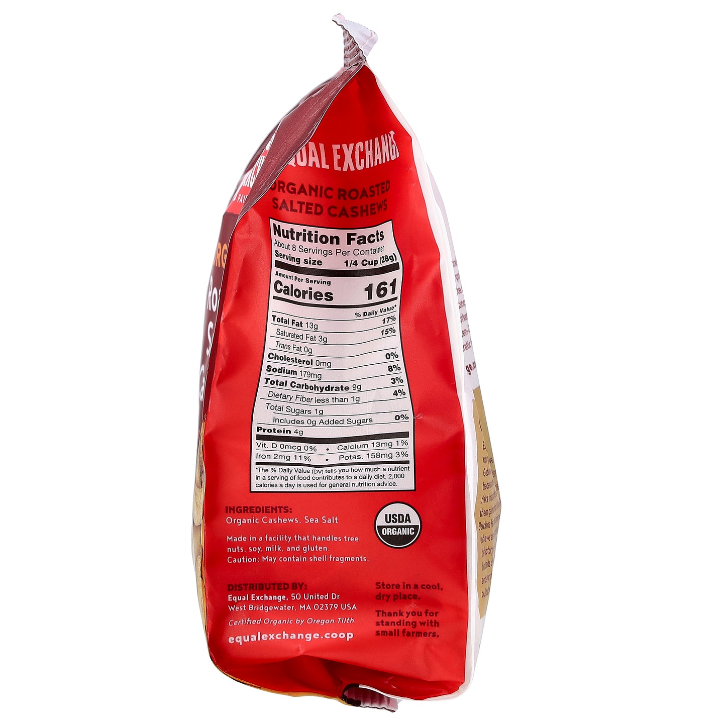 Equal Exchange, Organic Roasted Salted Cashews, 8 oz (227 g)