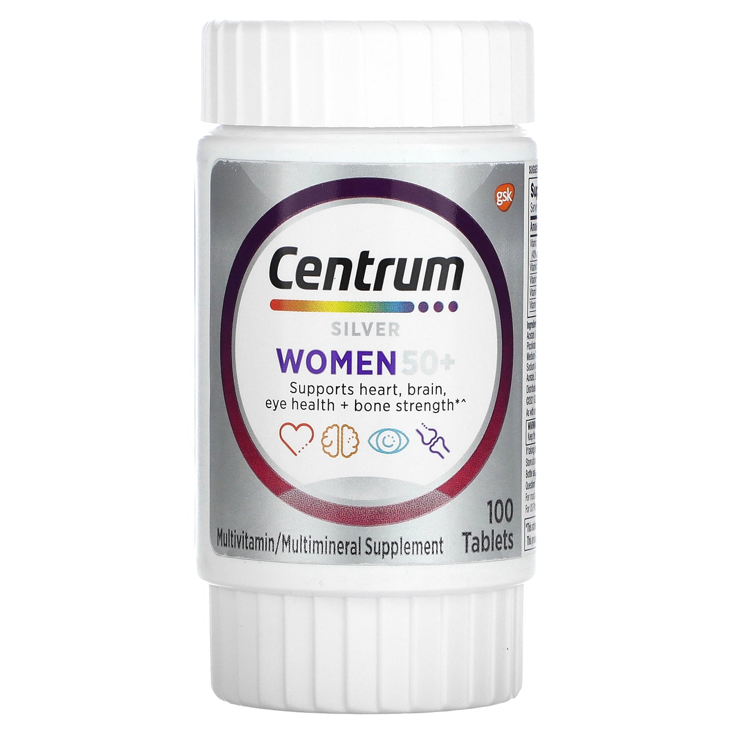 Centrum, Silver Women 50+, 100 Tablets