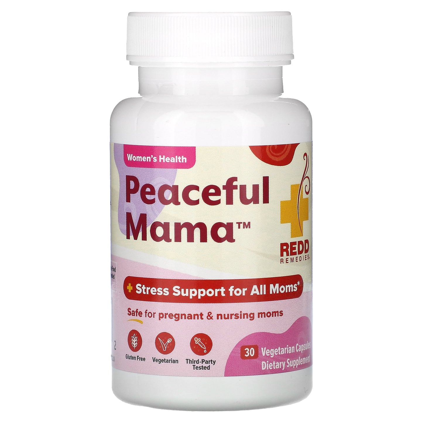 Redd Remedies, Peaceful Mama, 30 Vegetarian Capsules
