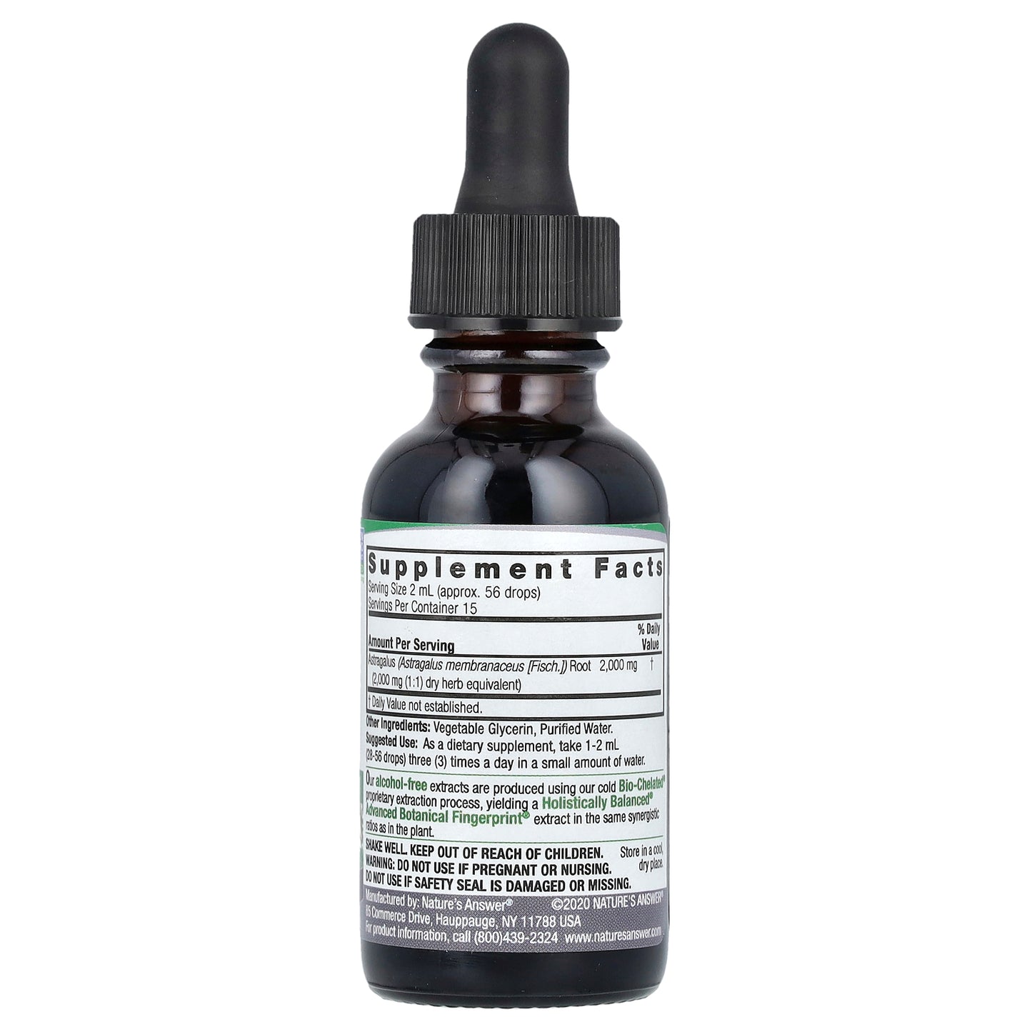 Nature's Answer, Astragalus Root, Fluid Extract, Alcohol-Free, 2,000 mg, 1 fl oz (30 ml)