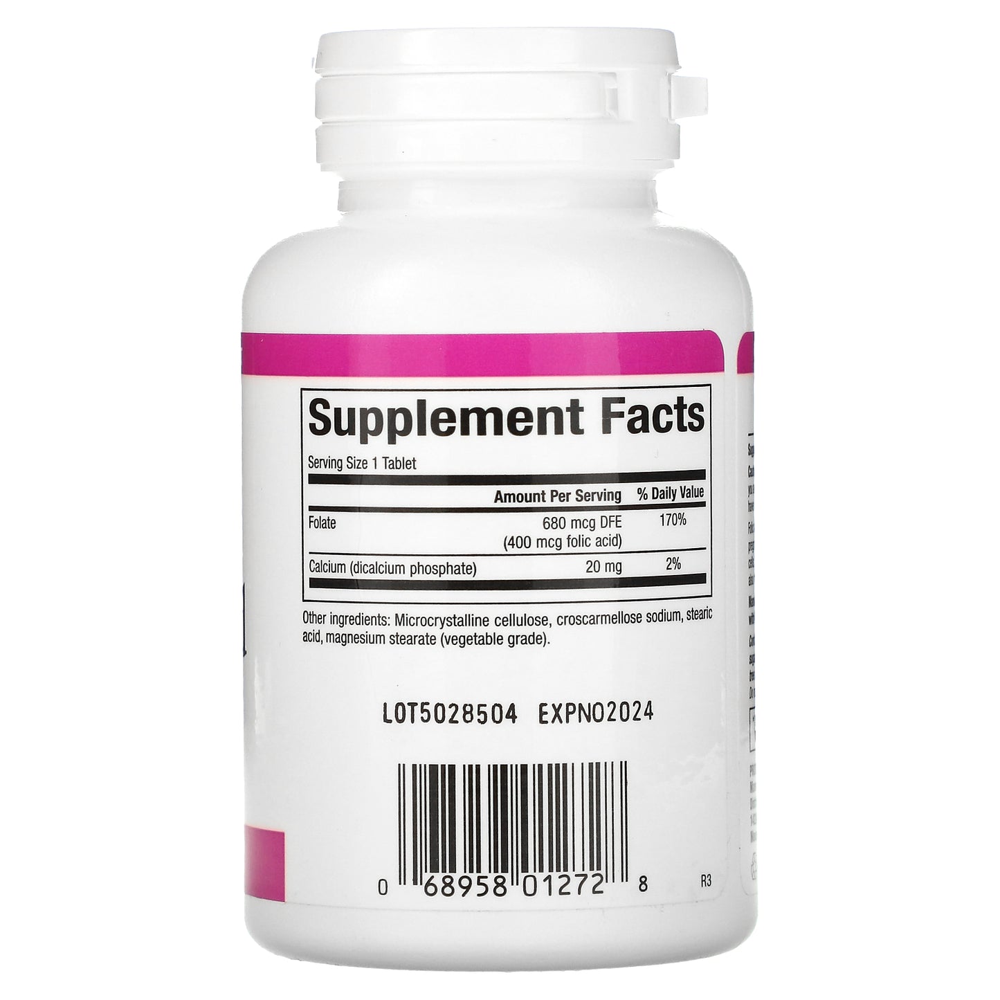 Natural Factors, Folic Acid, 400 mcg, 90 Tablets