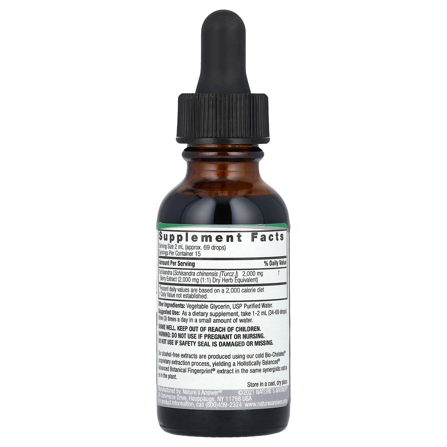 Nature's Answer, Schisandra Extract, Alcohol-Free, 2,000 mg, 1 fl oz (30 ml)