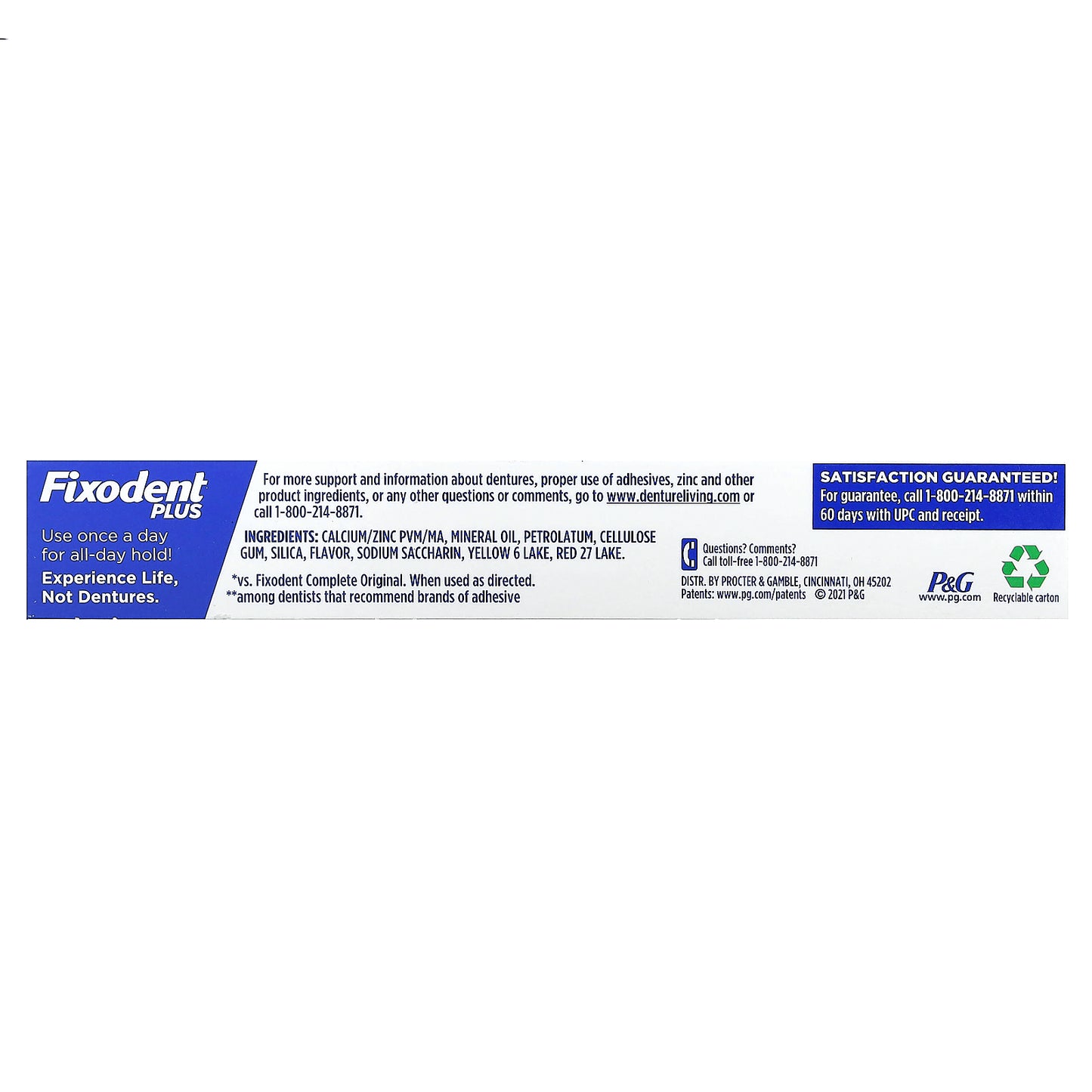 Fixodent, Plus, Dental Adhesive Cream, Scope, 2 oz (57 g)