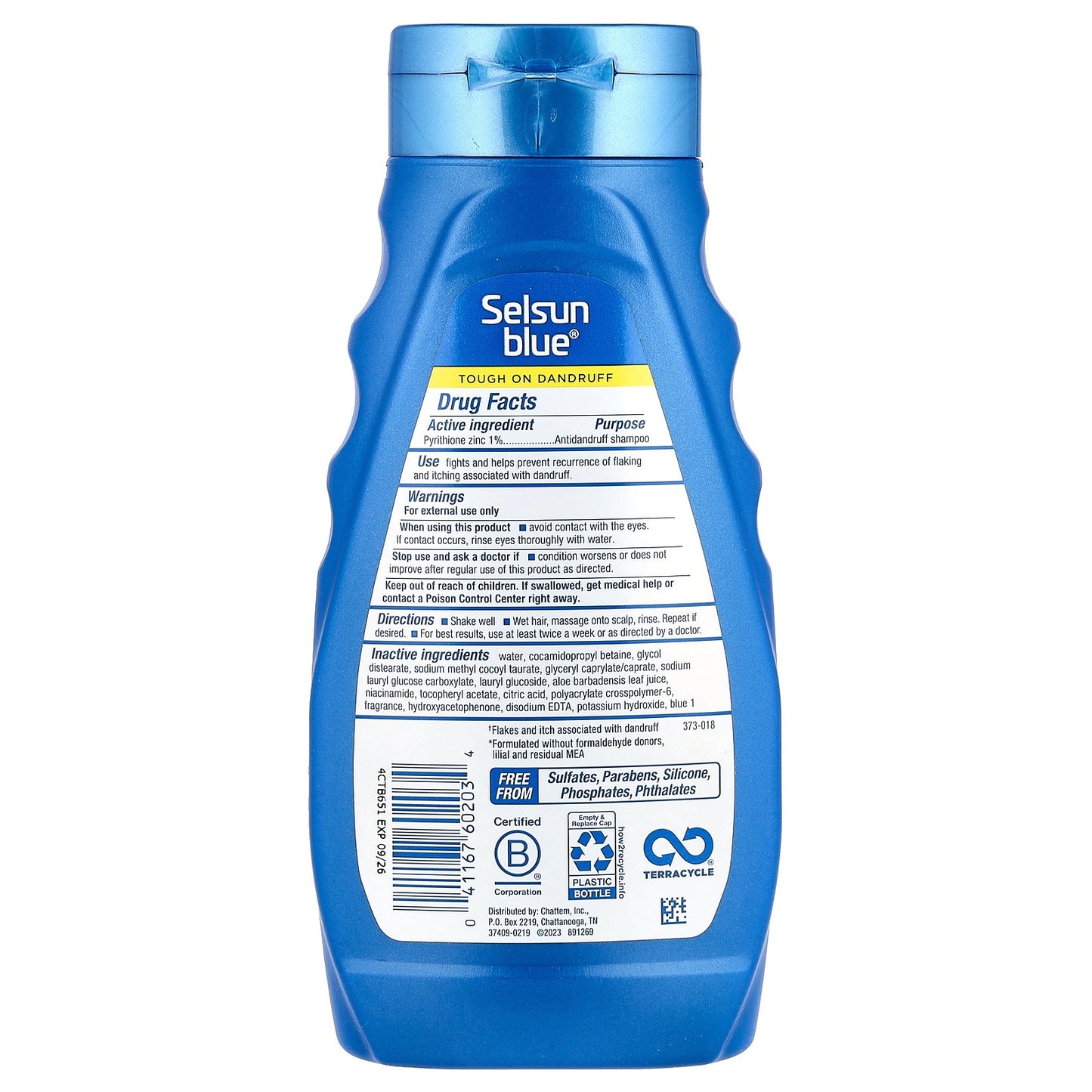 Selsun Blue, Antidandruff Shampoo, Itchy Dry Scalp, 11 fl oz (325 ml)