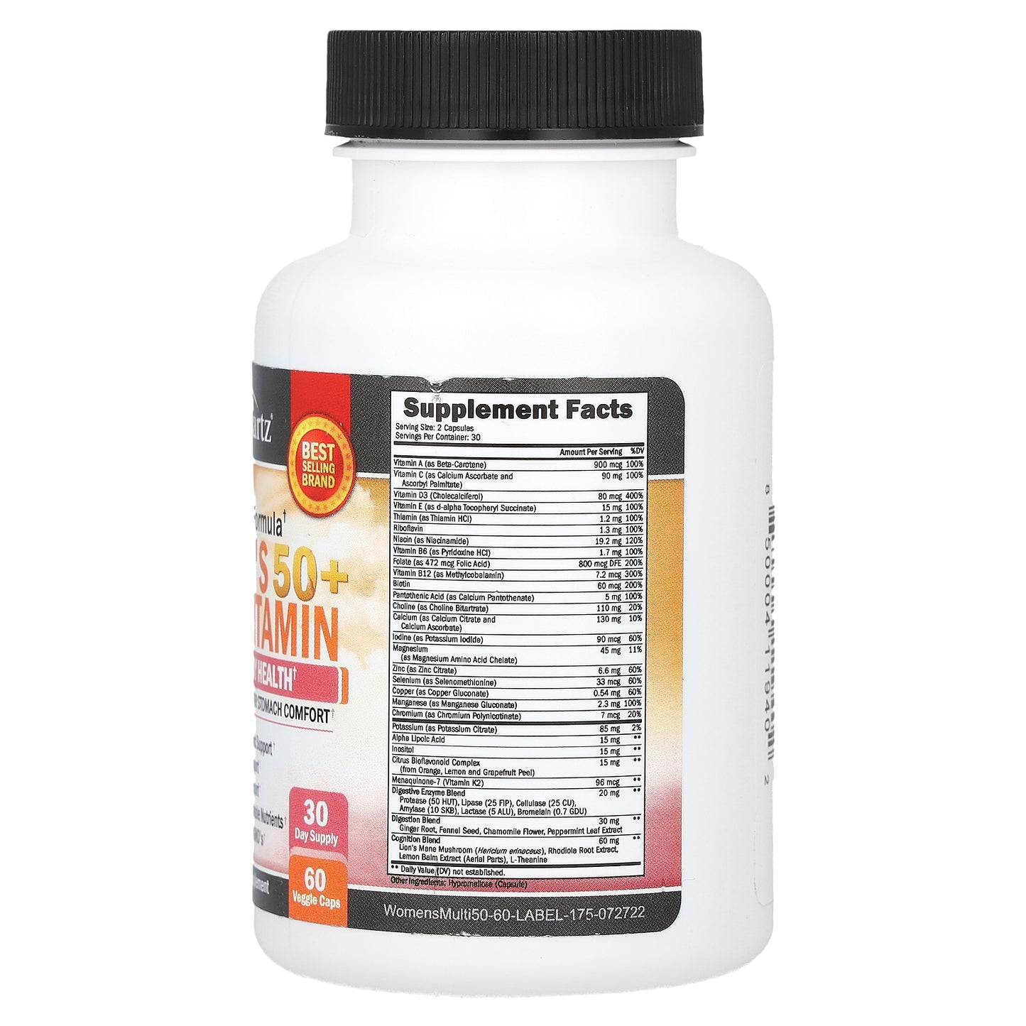 BioSchwartz, Women's 50+ Multivitamin, 60 Veggie Caps