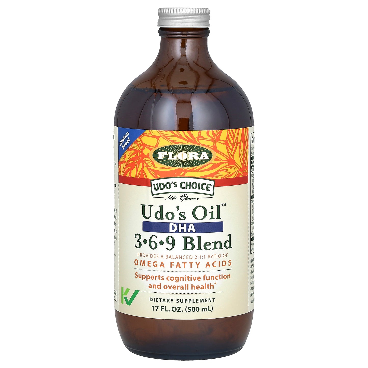 Flora, Udo's Choice, Udo's Oil DHA 3-6-9 Blend, 17 fl oz (500 ml)