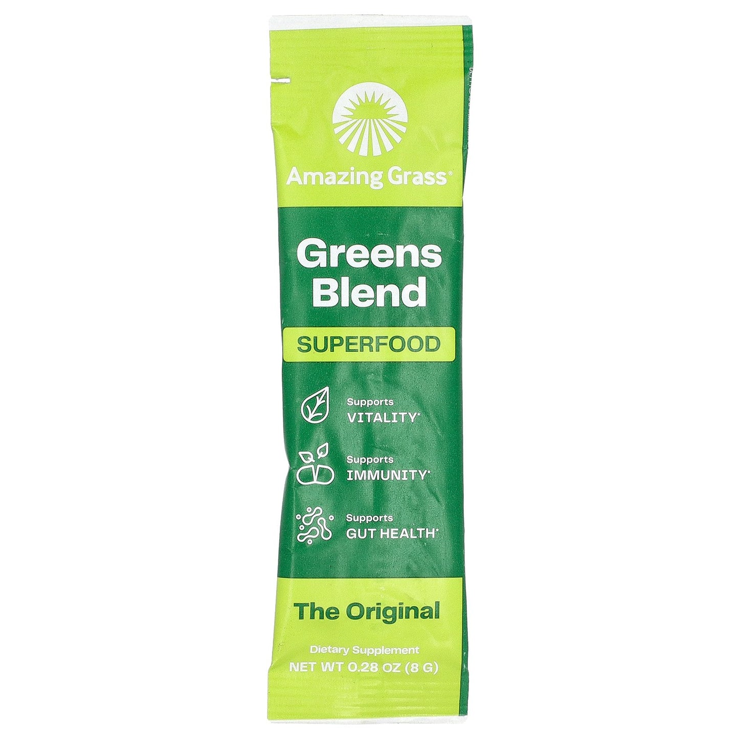 Amazing Grass, Greens Blend Superfood, 15 Individual Packets, 0.28 oz (8 g) Each