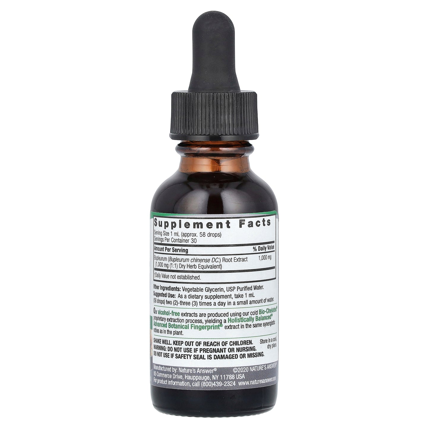 Nature's Answer, Bupleurum Root, Fluid Extract, Alcohol-Free, 1,000 mg, 1 fl oz (30 ml)
