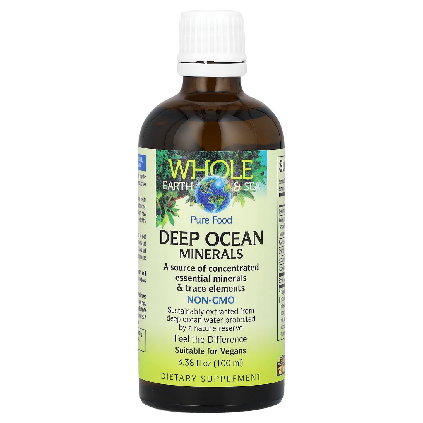 Natural Factors, Whole Earth & Sea®, Deep Ocean Minerals, 3.38 fl oz (100 ml)