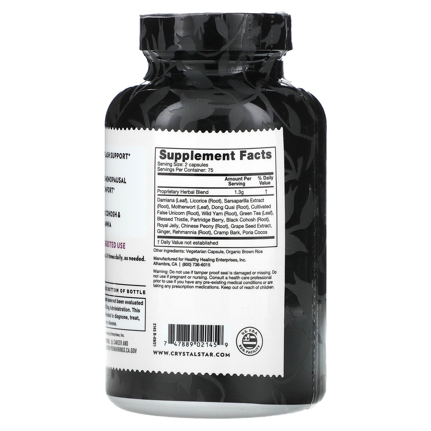 Crystal Star, Estro-G Balance, 150 Vegetarian Capsules