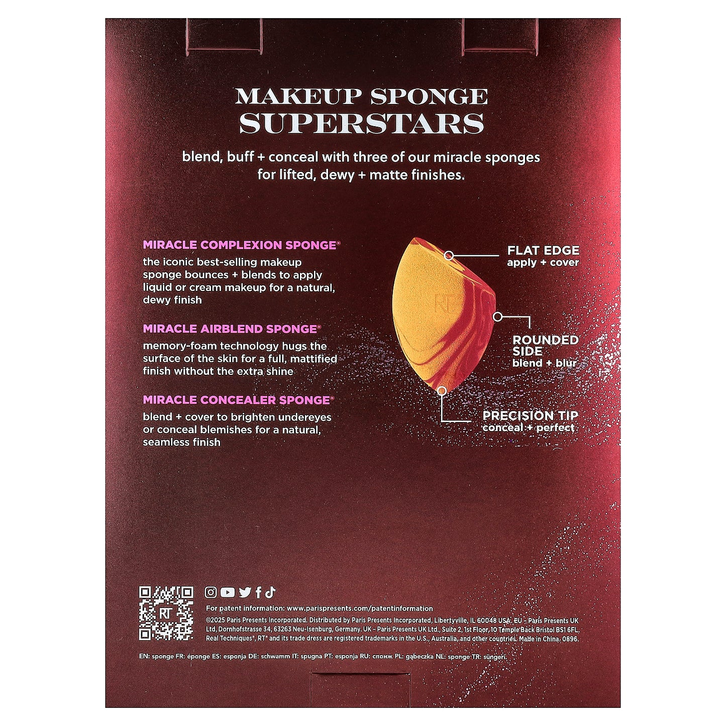 Real Techniques, Makeup Sponge Superstars, 3 Piece Set