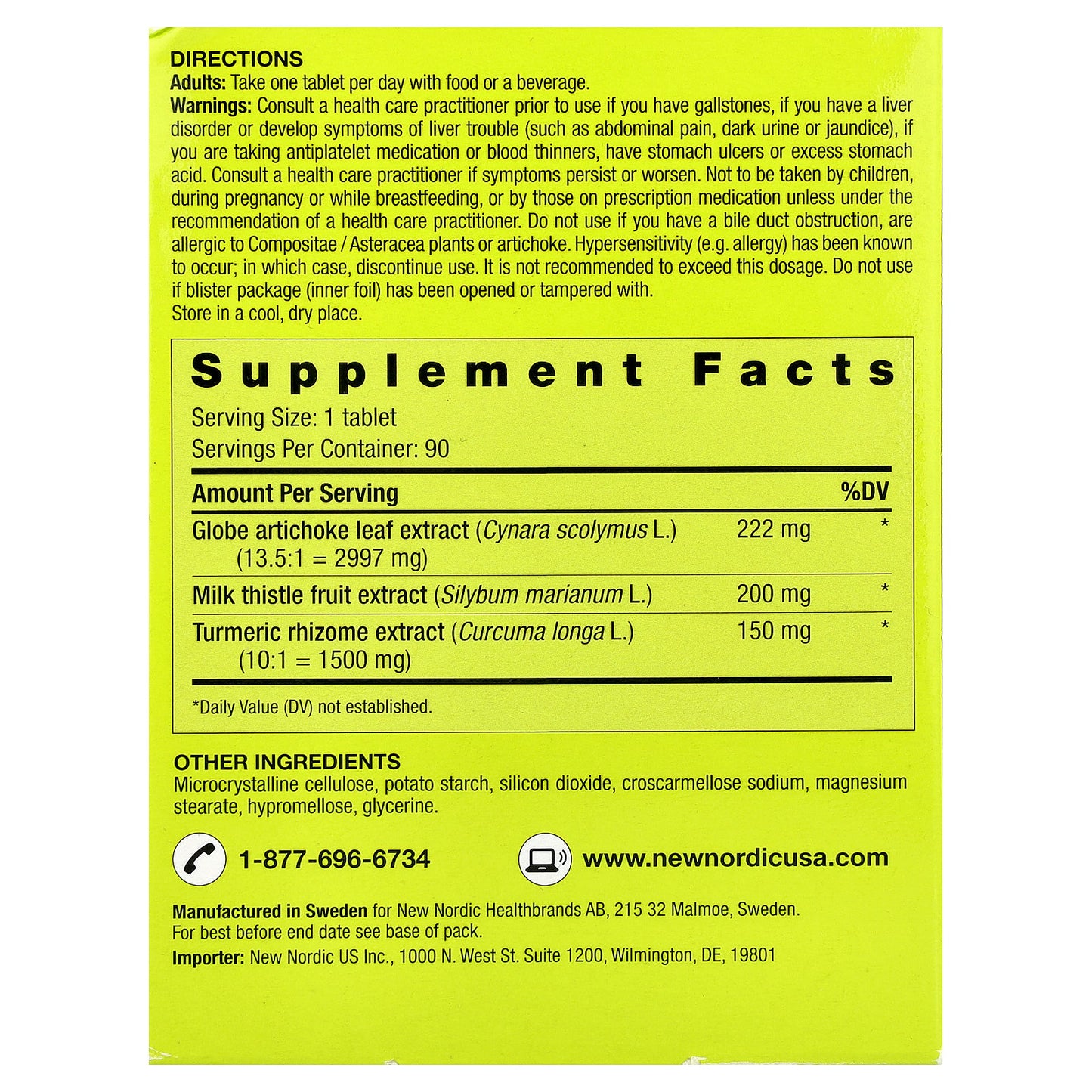 New Nordic, Active Liver™, 90 Tablets