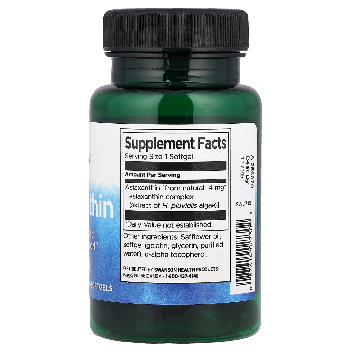 Swanson, Astaxanthin, 4 mg, 60 Softgels