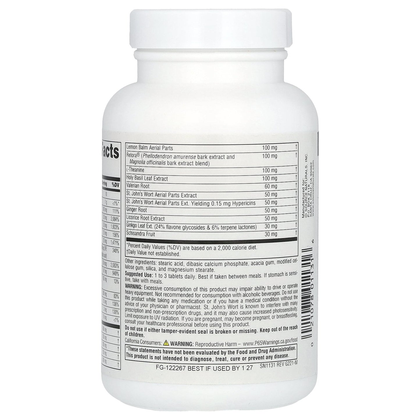 Source Naturals, Calm Thoughts™, 90 Tablets