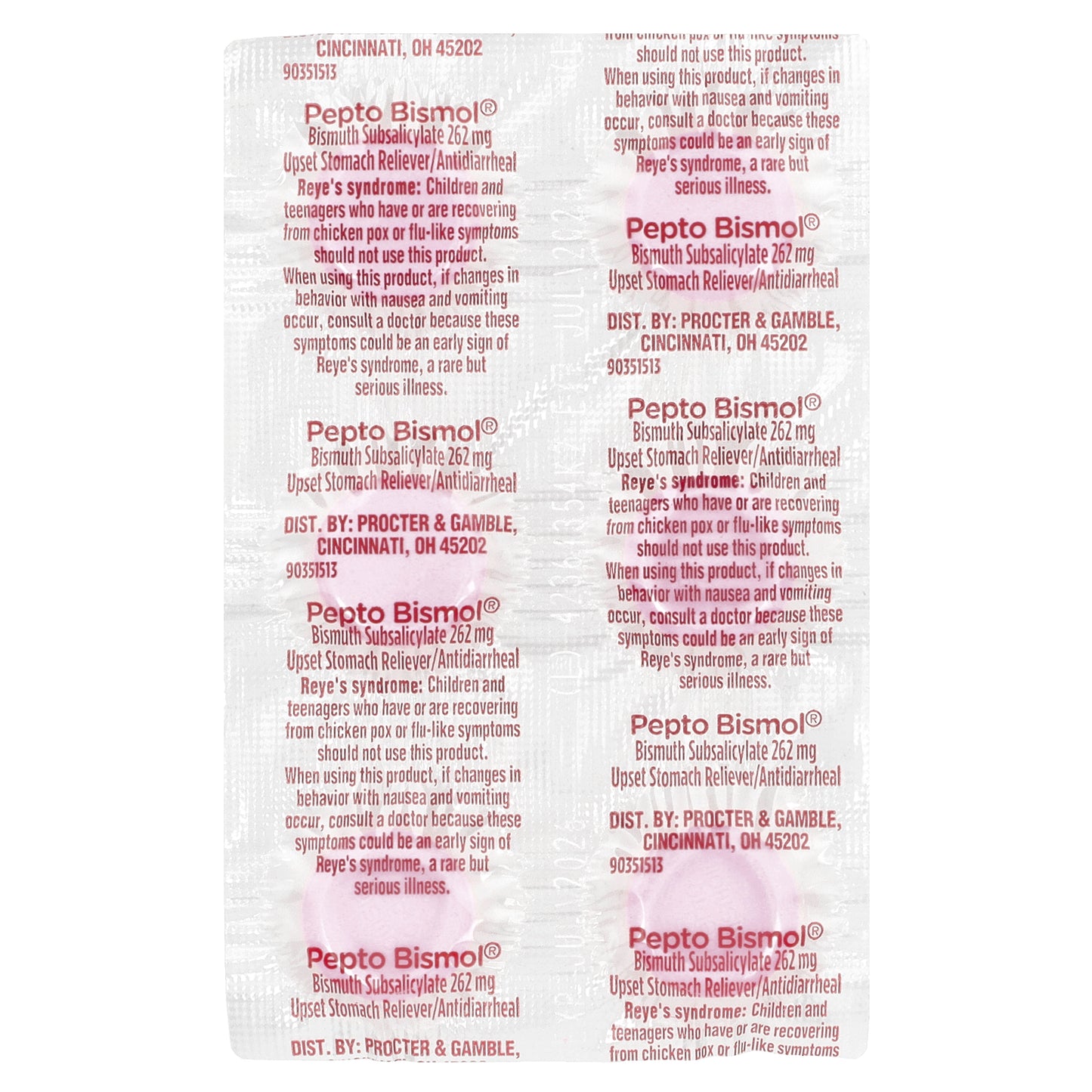 Pepto Bismol® Chewables, 30 Chewable Tablets