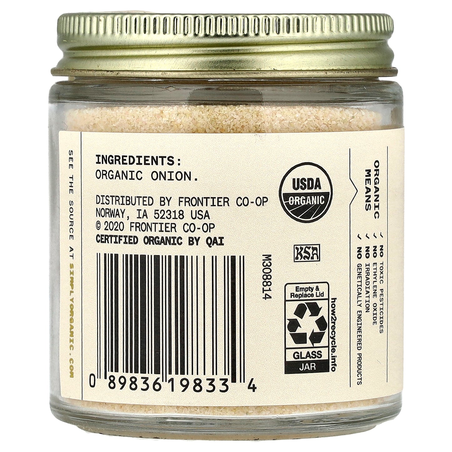 Simply Organic, Single Origin, California Onion, 2.86 oz (81 g)