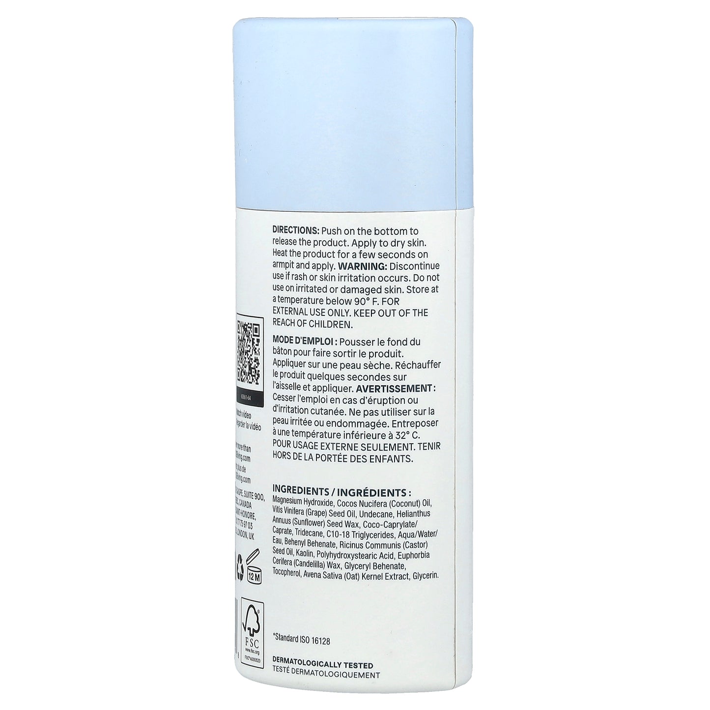 ATTITUDE, Oatmeal Sensitive Natural, Deodorant, Unscented, 3 oz (85 g)