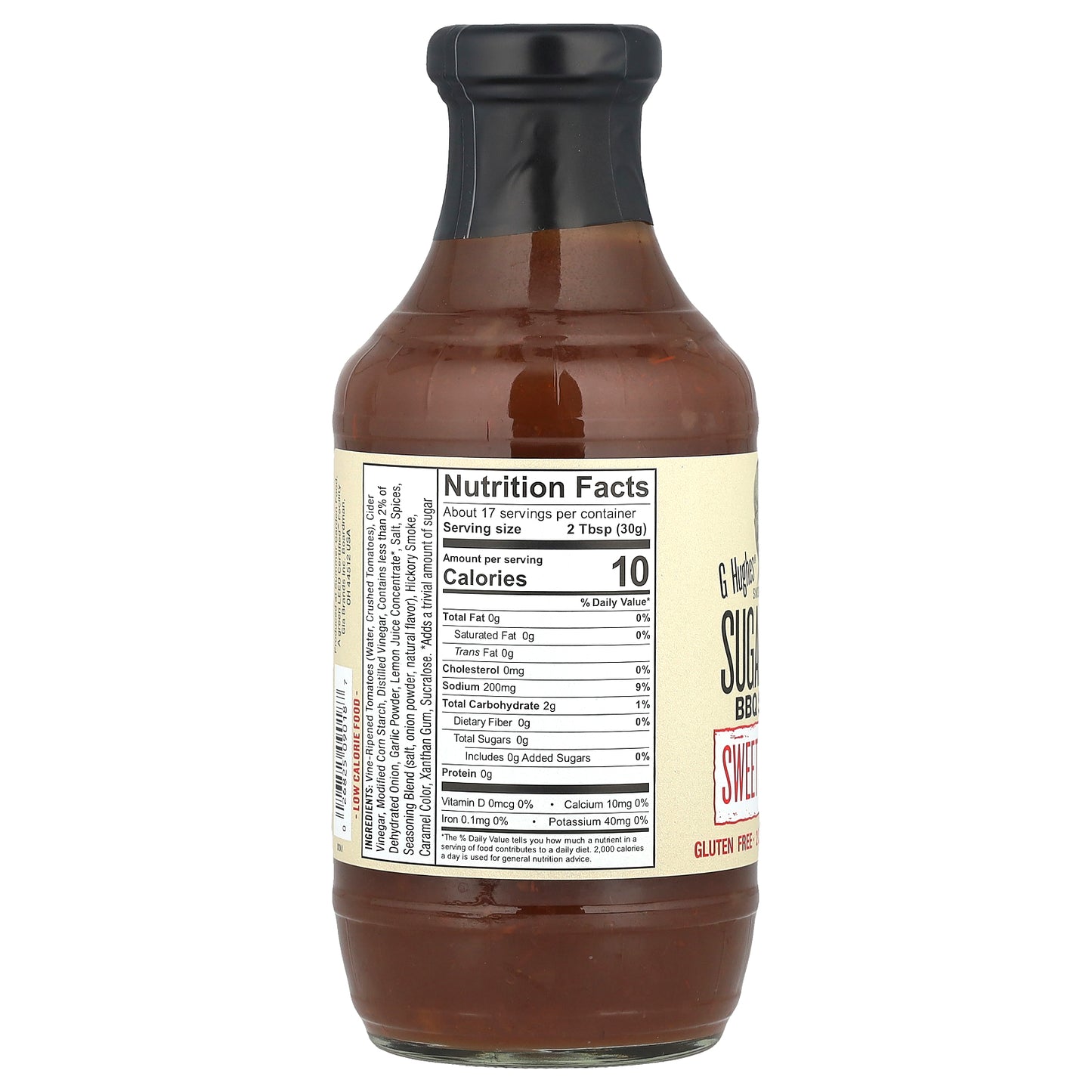 G Hughes, Sugar Free BBQ Sauce, Sweet & Spicy, 18 oz (510 g)