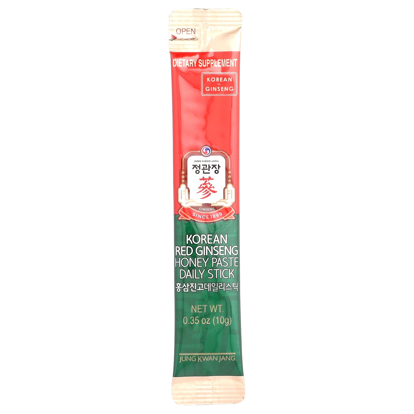 JungKwanJang, Korean Red Ginseng Honey Paste Daily Stick, 30 Sticks, 0.35 oz (10 g) Each