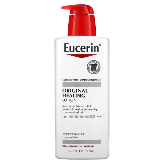 Eucerin, Original Healing Lotion, Fragrance Free, 16.9 fl oz (500 ml)