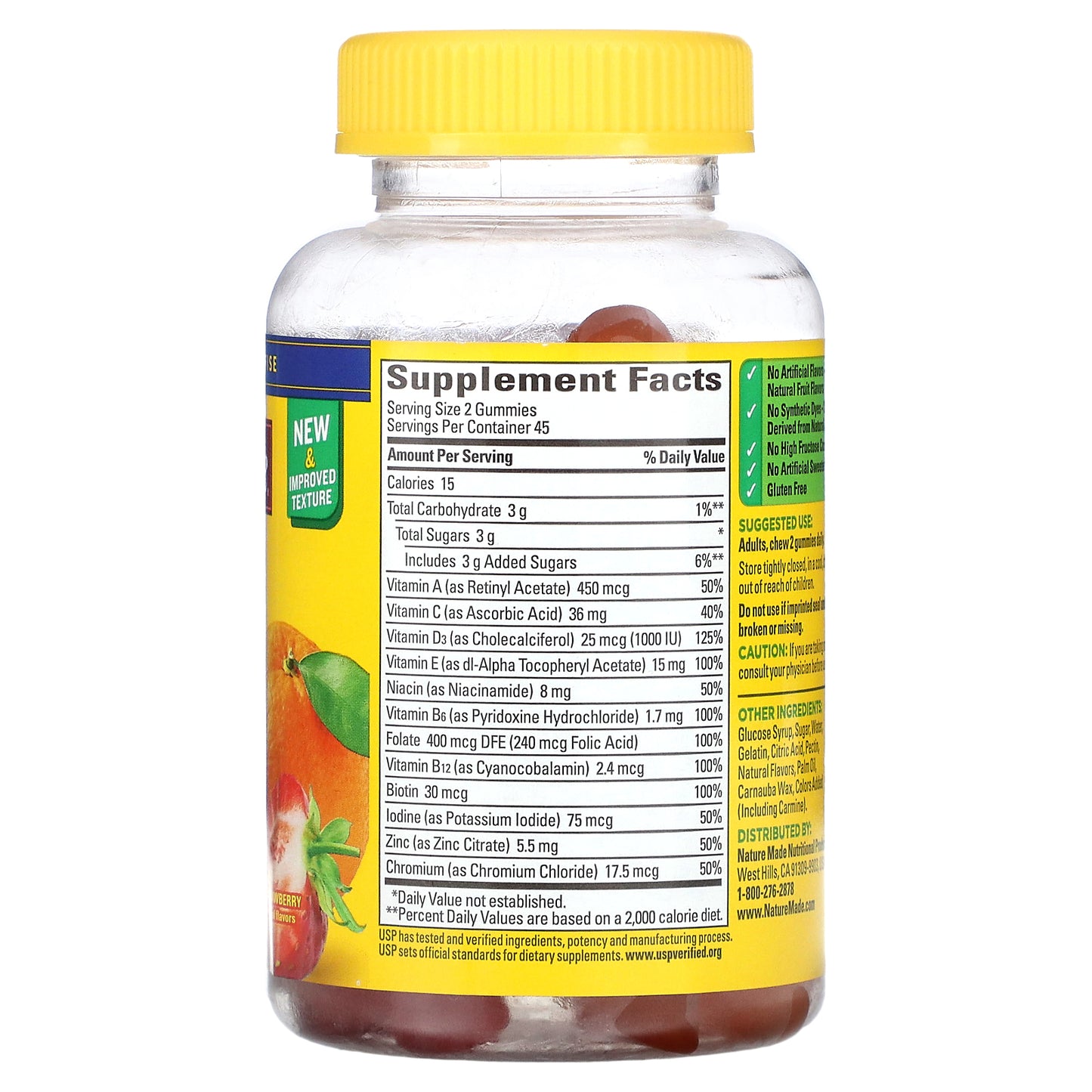 Nature Made, Multi Gummies, Orange & Strawberry, 90 Gummies