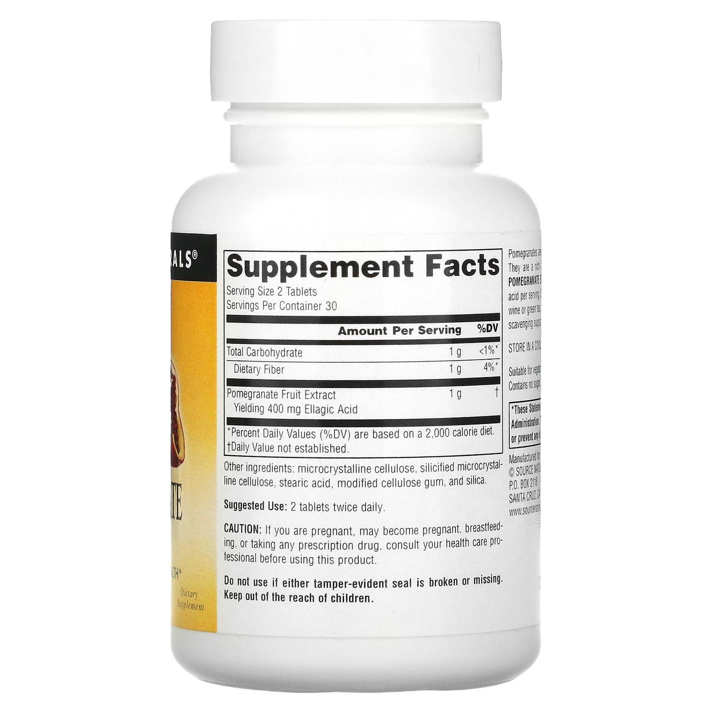 Source Naturals, Pomegranate Extract, 500 mg, 60 Tablets