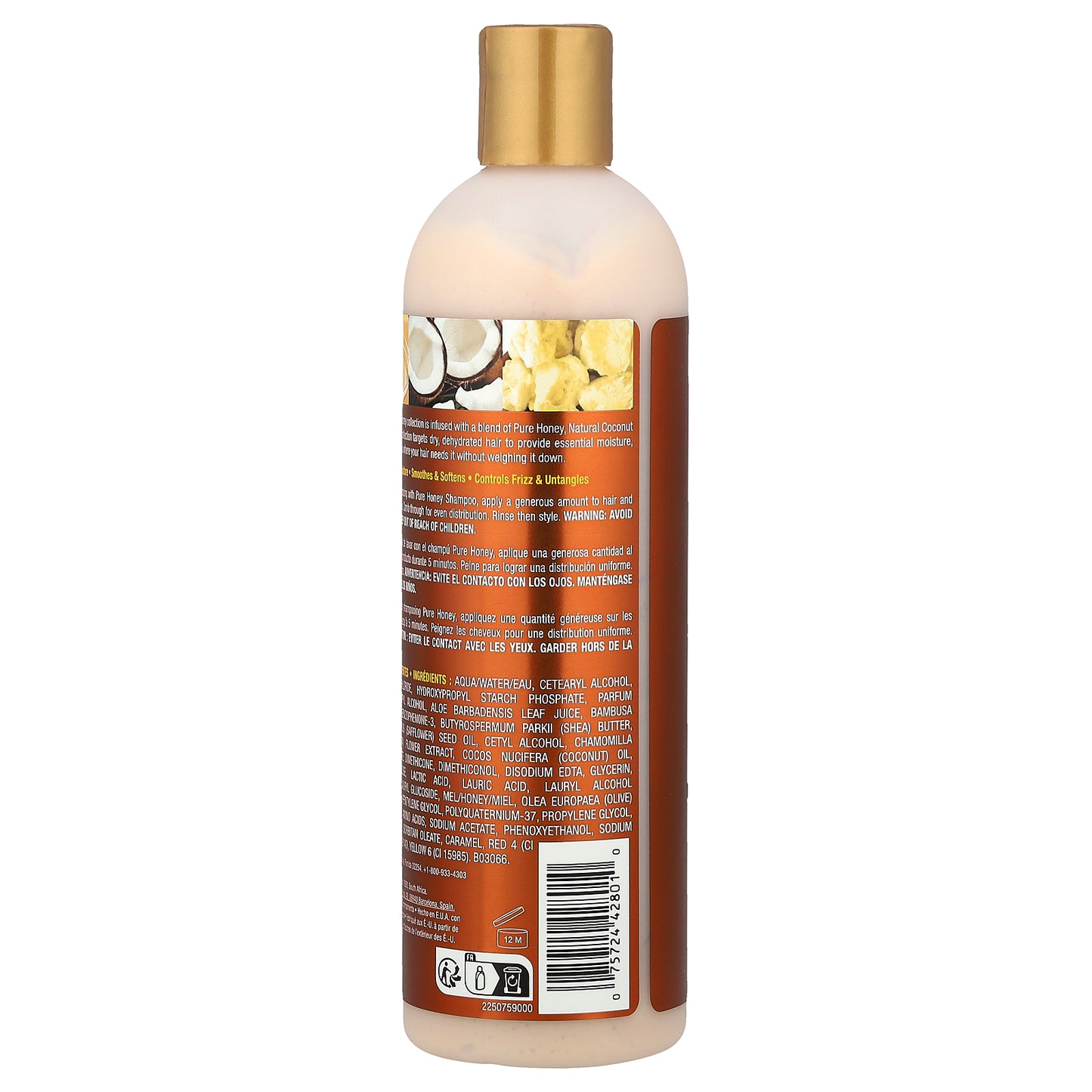 Creme Of Nature, Pure Honey, Moisturizing Dry Defense Conditioner, For Dry, Dehydrated Hair, 12 fl oz (355 ml)