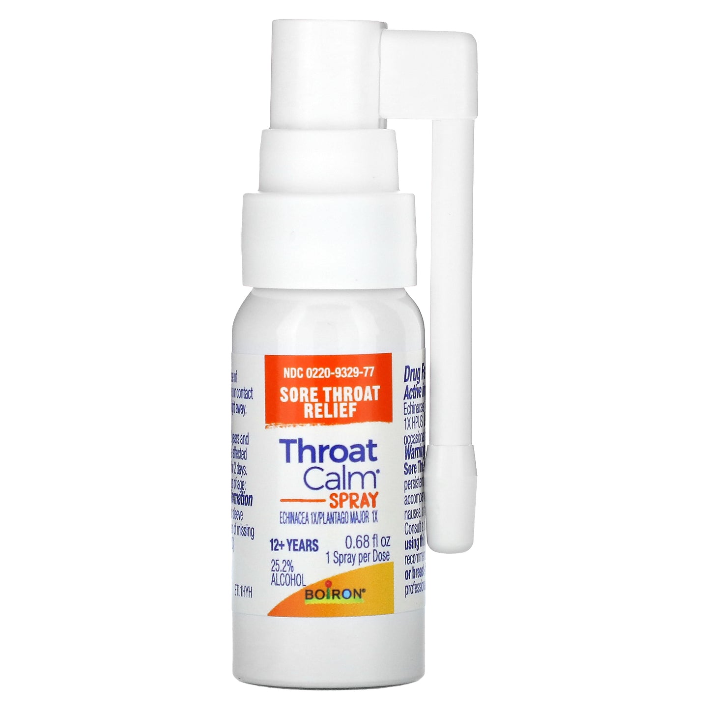 Boiron, ThroatCalm® Spray, 12+ Years, Herbal Mint, 0.68 fl oz (20 ml)