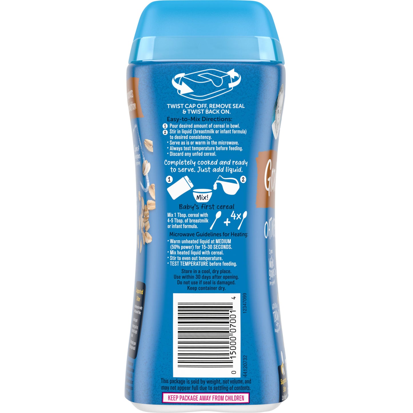 Gerber, Oatmeal Cereal, 1st Foods®, 8 oz (227 g)