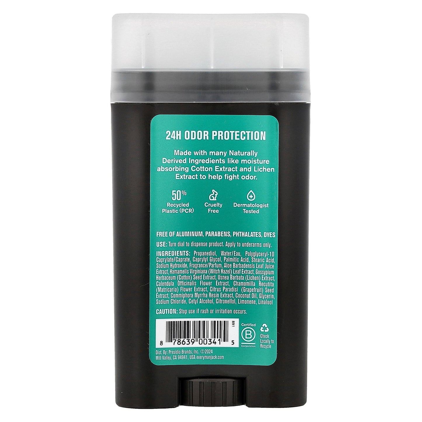 Every Man Jack, Deodorant, Aluminum Free, Sea Salt + Citrus, 3 oz (85 g)