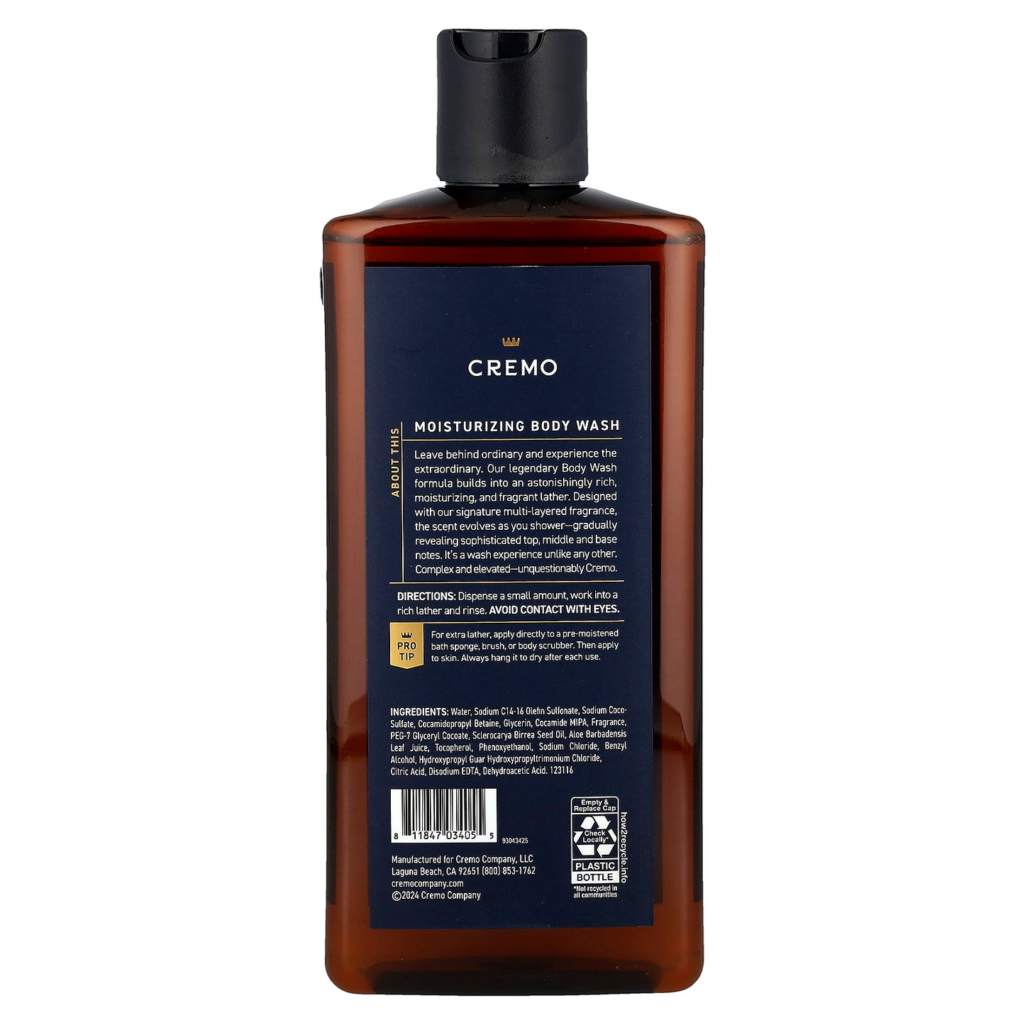 Cremo, Body Wash, Palo Santo, 16 fl oz (473 ml)