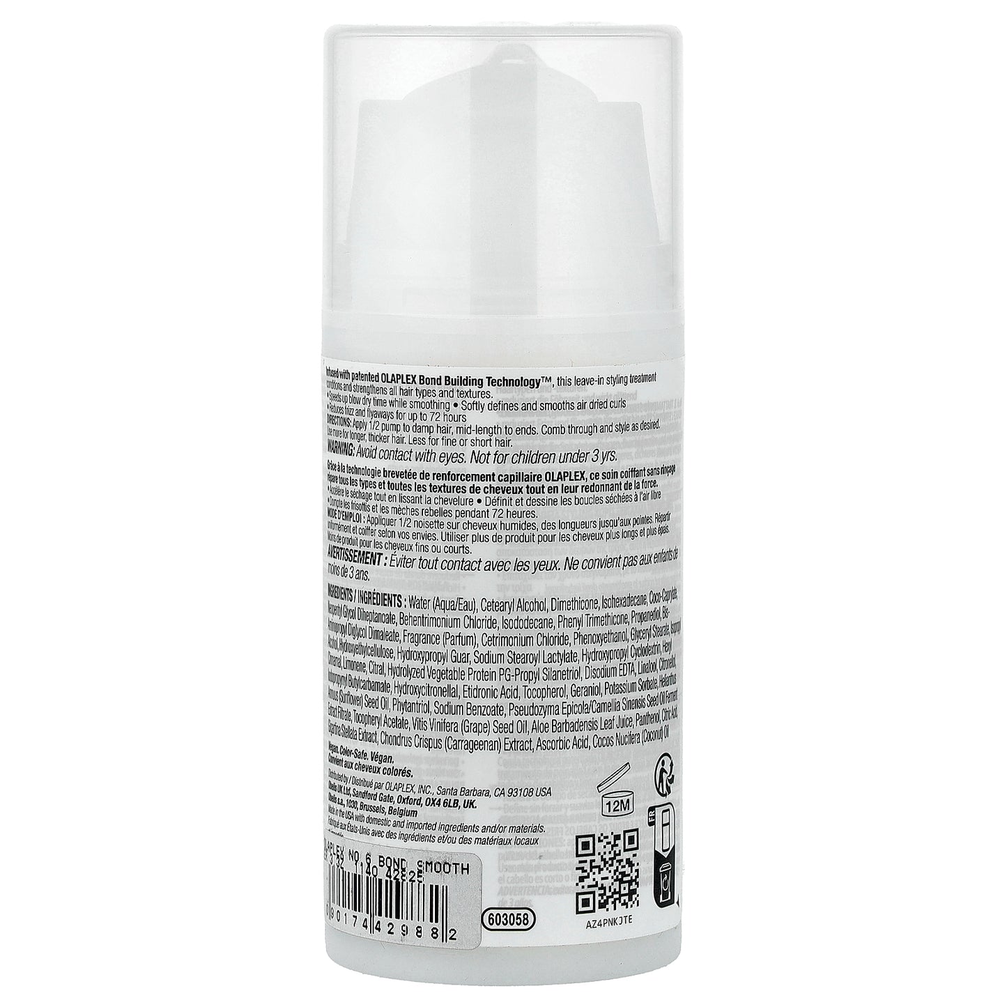 Olaplex, No. 6 Bond Smoother®, Leave-in Styling Treatment, 3.3 fl oz (100 ml)