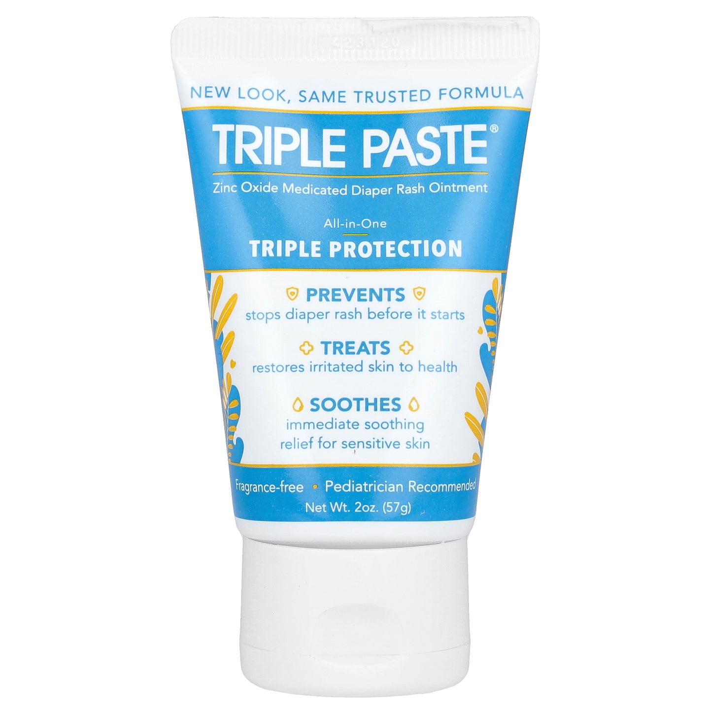 Triple Paste, Zinc Oxide, Fragrance-Free, 2 oz (57 g)